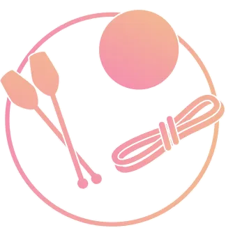 新体操のアイテムのイラスト