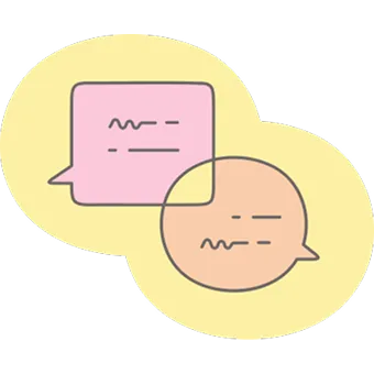 吹き出しのイラスト